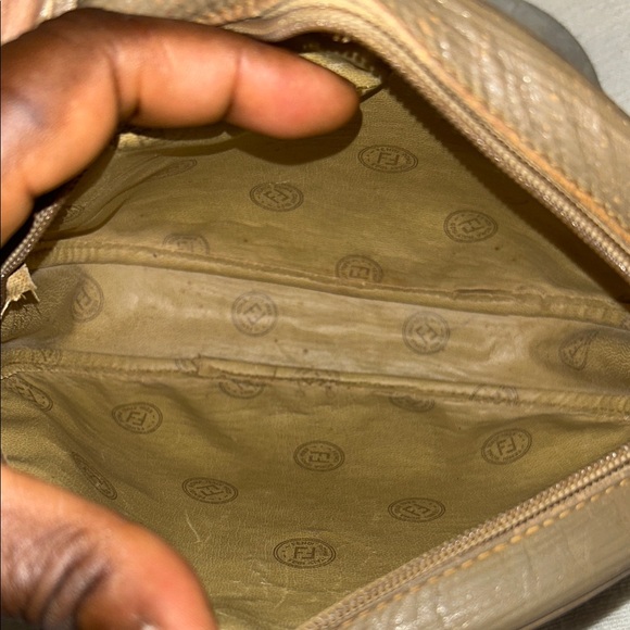 Fendi Tan and Brown Monogram Crossbody /shoulder Bag - Picture 15 of 17